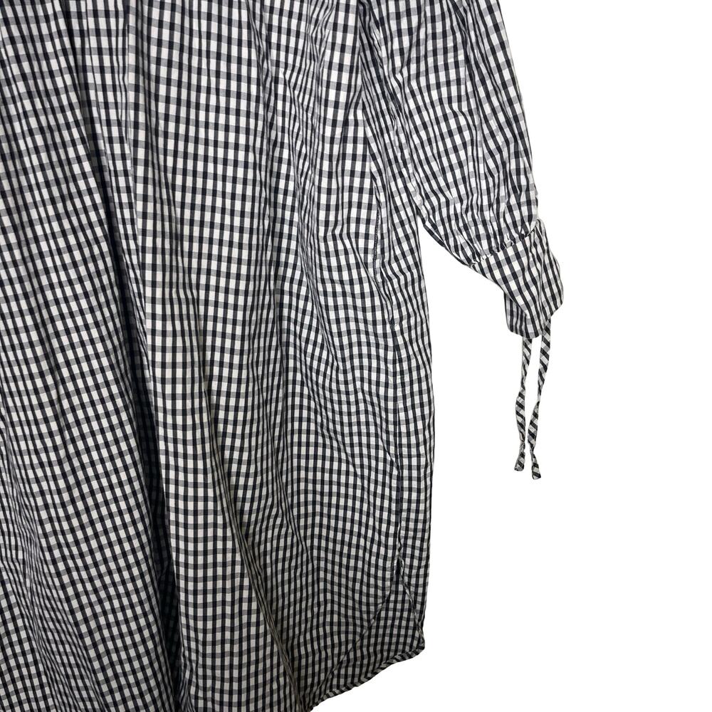 Kowtow Juno Dress Black and White Gingham Check Oversized shirt dress XS - Picture 5 of 8